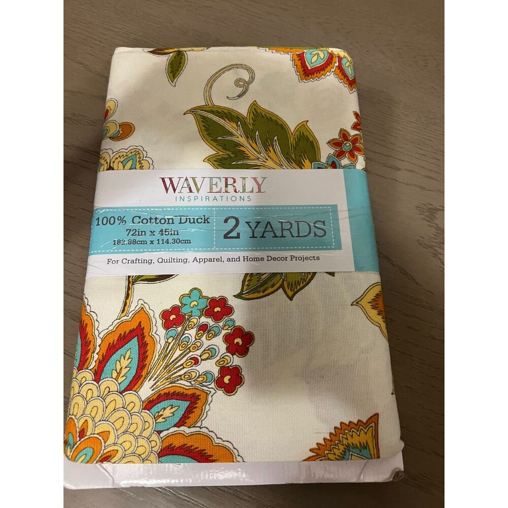Waverly Fabric 2 Yards 100% Cotton Duck Uncut NEW